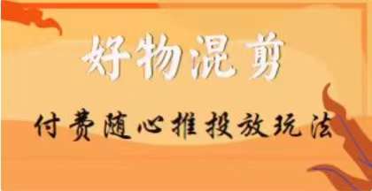 【万三】好物混剪付费随心推投放玩法，随心投放小课抖音教程-178分享