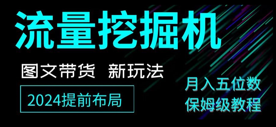 抖音图文带货新玩法，流量挖掘机，小白月入过万，保姆级教程【揭秘】-178分享