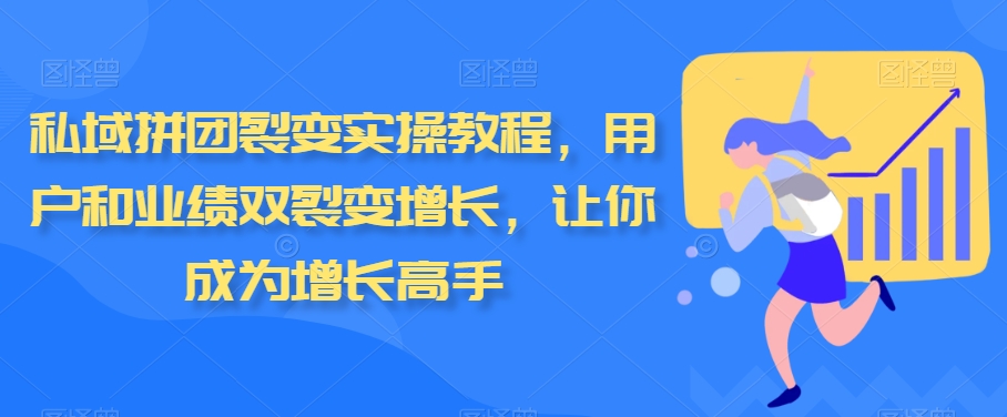 私域拼团裂变实操教程，用户和业绩双裂变增长，让你成为增长高手-178分享