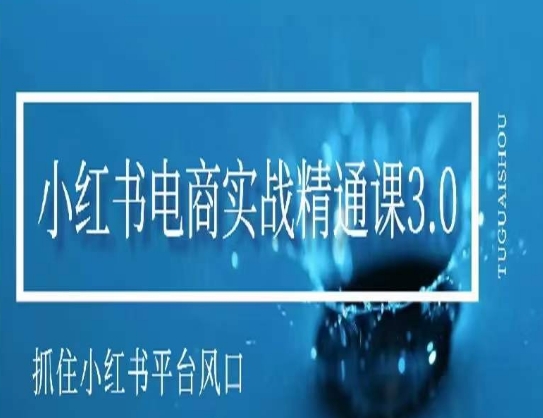 小红书电商实战精通课3.0，抓住小红书平台的风口，不错过有一个赚钱的机会-178分享