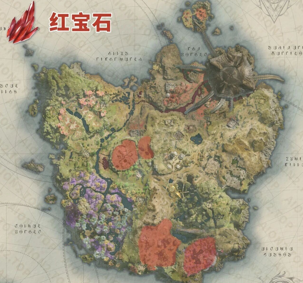 永恒之塔2攻略：天族&魔族采集物分布图