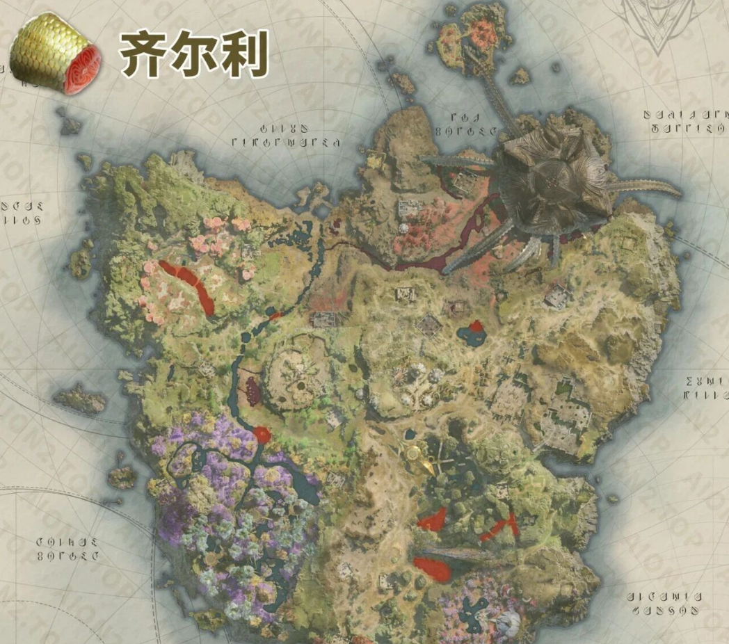 永恒之塔2攻略：天族&魔族采集物分布图
