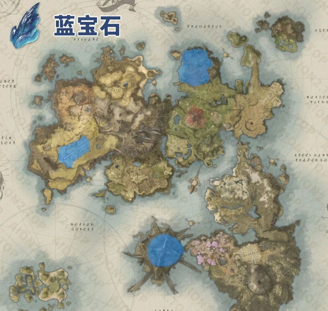 永恒之塔2攻略：天族&魔族采集物分布图