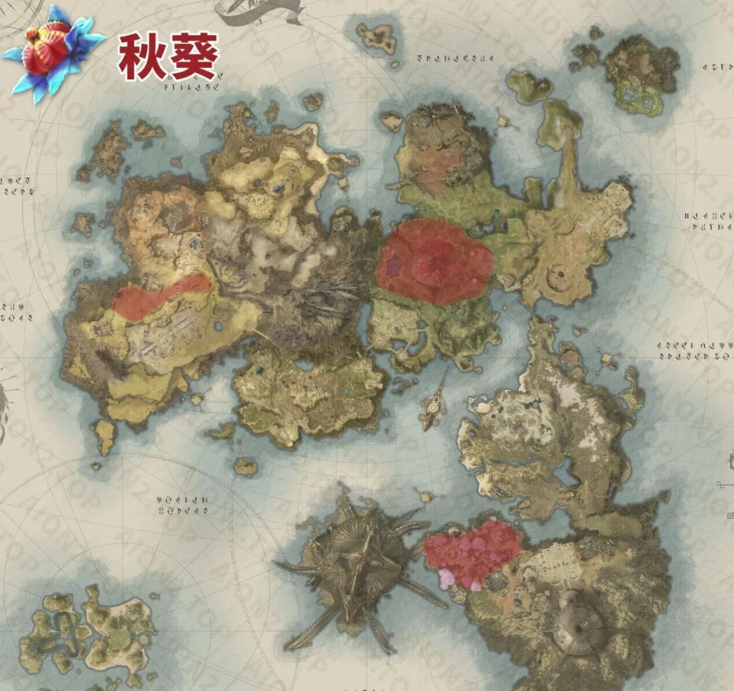 永恒之塔2攻略：天族&魔族采集物分布图