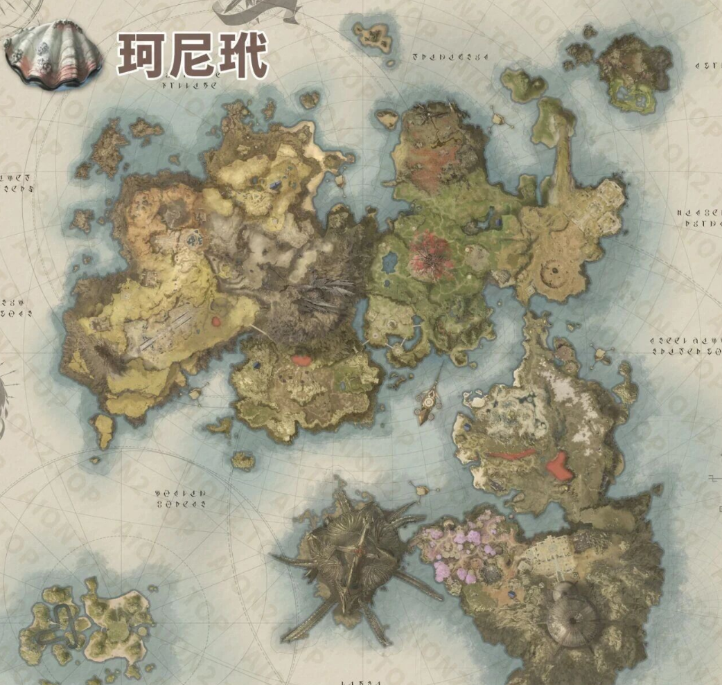 永恒之塔2攻略：天族&魔族采集物分布图