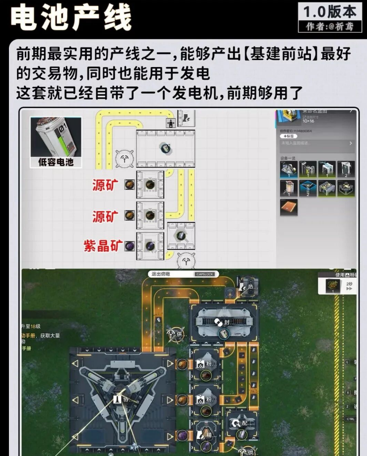 《明日方舟终末地》开荒必备,简单又实用的工业产线套组